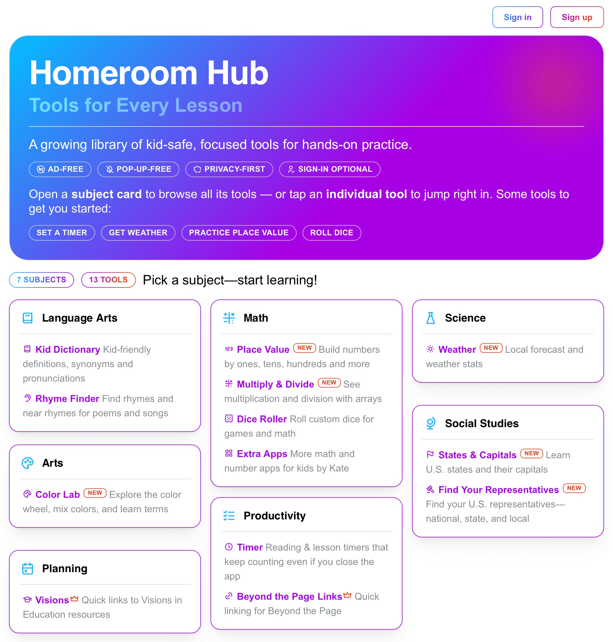 Homeroom Hub