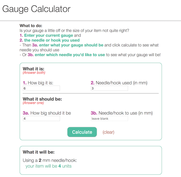Gauge Calculator